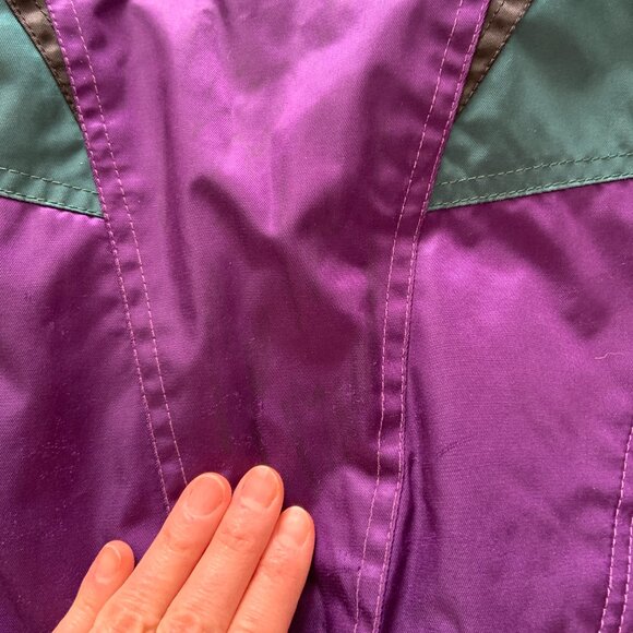 Phenix Alpine Vintage Retro Ski Insulated Hooded Full Zip Jacket 80s 90s Size 16 - Picture 11 of 16